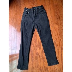 Almost Famous Women's High Waist Black Jeans Size L
